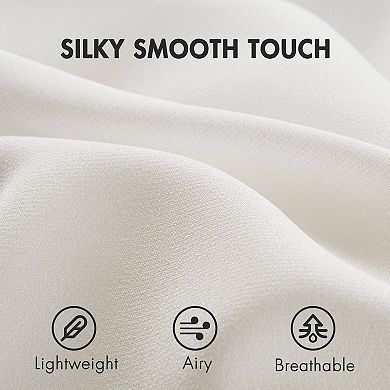 Madison Park Lexus Rod Pocket with Back Tab Privacy Curtain Pair