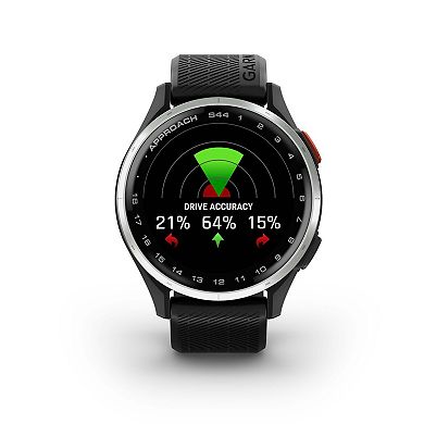 Garmin Approach S44 Silver Aluminum Bezel Golf Smartwatch