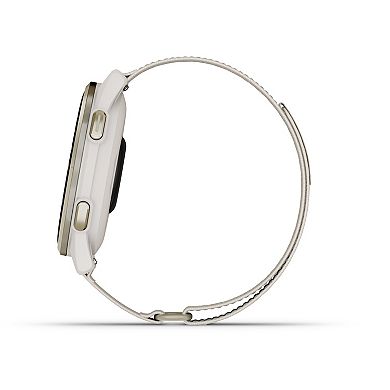 Garmin Approach S50 Cream Gold Aluminum Bezel Golf Smartwatch