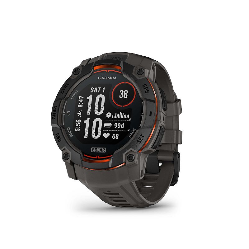 Garmin Instinct 3 – 50 mm, AMOLED Neotropic Smartwatch, Solar Black
