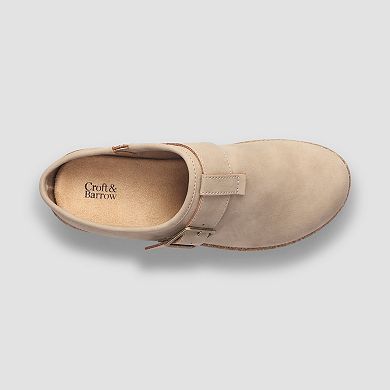 Croft & Barrow® Oaak Women's Slip-On Clogs with Buckle Detail