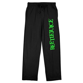 Men's Beetlejuice Neon Logo Pajama Pants