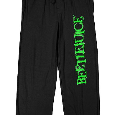 Men's Beetlejuice Neon Logo Pajama Pants