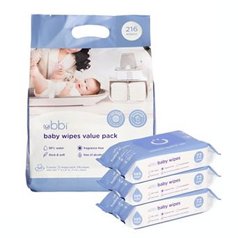 Ubbi Baby Wipes 3 pk