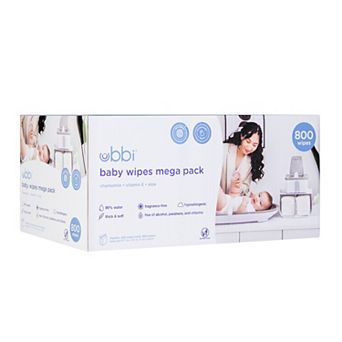 Ubbi Baby Wipes 800 ct Mega Pack Hypoallergenic Baby Wipes