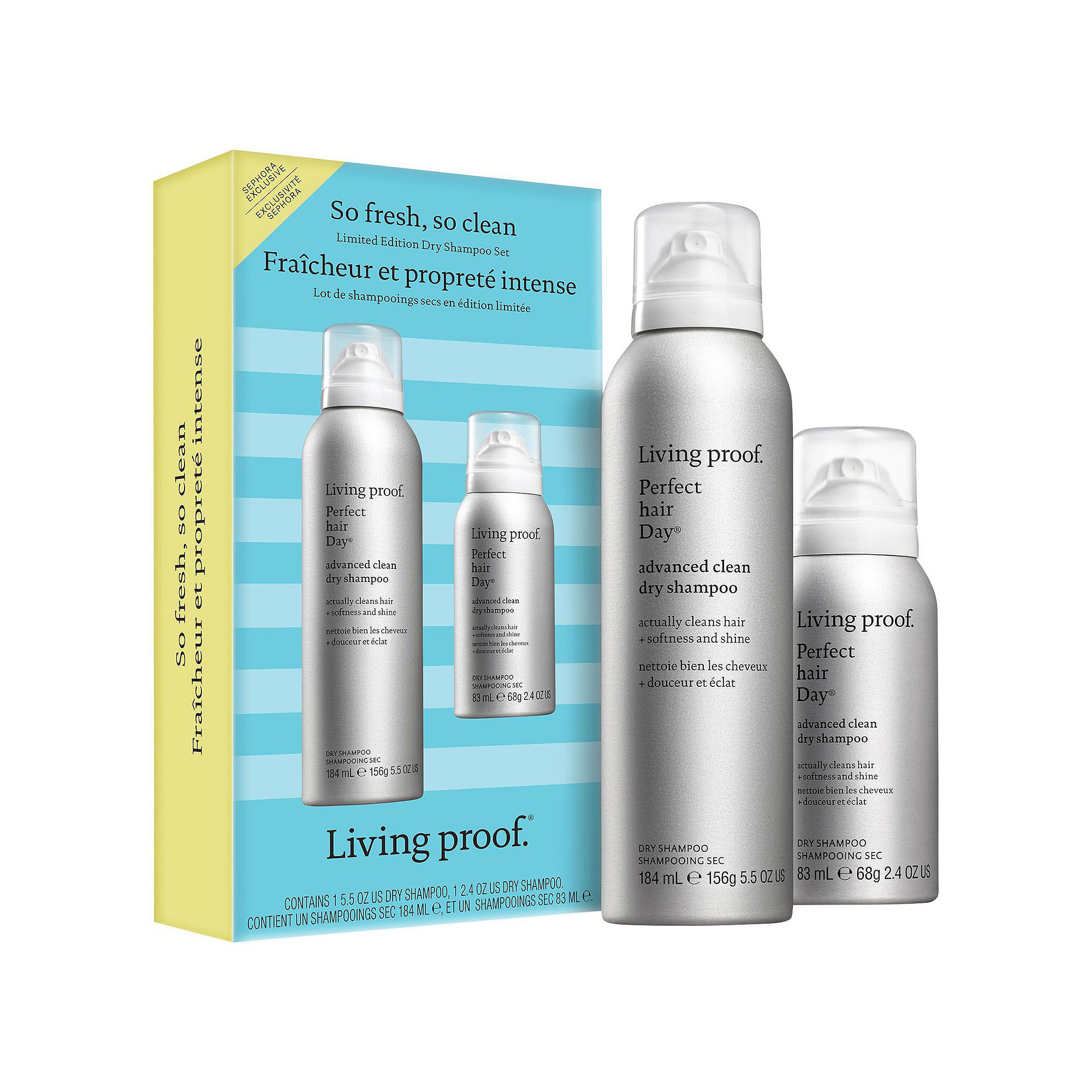 Living Proof So fresh, so clean Advanced Clean Dry Shampoo Set, None