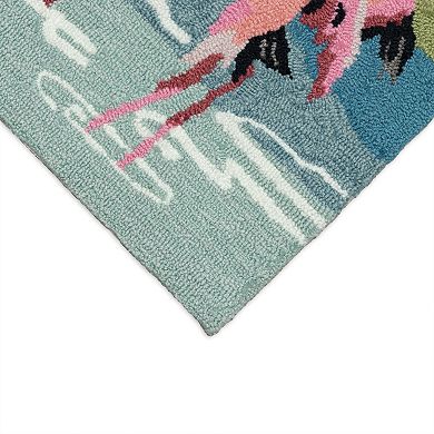 Liora Manne Front Porch Flamingos Indoor / Outdoor Mat