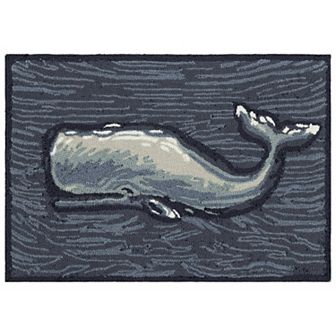 Liora Manne Front Porch Whale Indoor / Outdoor Mat