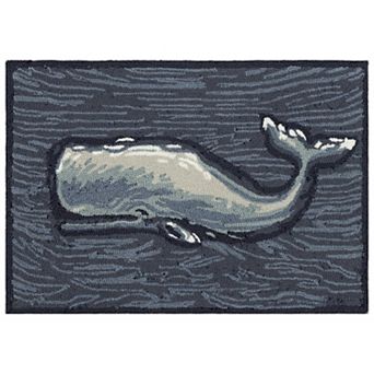 Liora Manne Front Porch Whale Indoor / Outdoor Mat