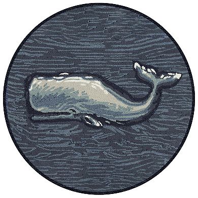 Liora Manne Front Porch Whale Indoor / Outdoor Mat