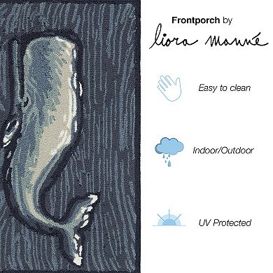 Liora Manne Front Porch Whale Indoor / Outdoor Mat