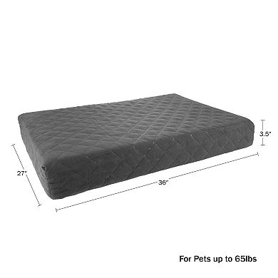 PetMaker 36-in. Water-Resistant Grey Dog Bed