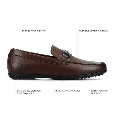 VANCE Charles Comfort Slip-on Flexible Men's Driving Bit Loafers