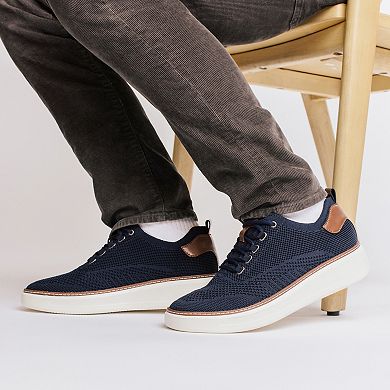 VANCE Norris Medium and Wide Width Comfort Lace-up Men's Casual Flexible Sneakers