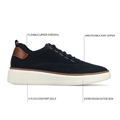 VANCE Norris Medium and Wide Width Comfort Lace-up Men's Casual Flexible Sneakers