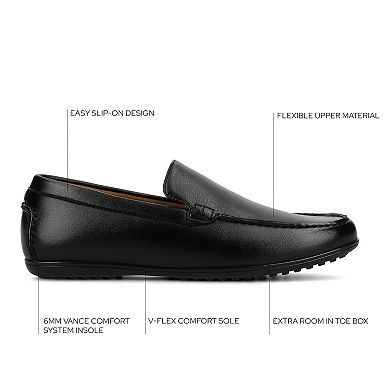 VANCE Sergio Comfort Slip-on Flexible Venetian Men's Driving Loafers