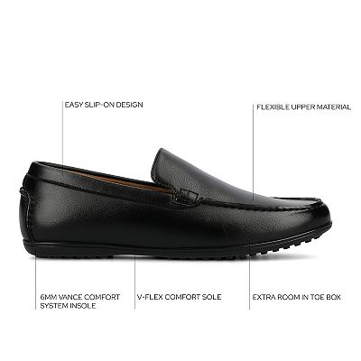 VANCE Sergio Comfort Slip-on Flexible Venetian Men's Driving Loafers