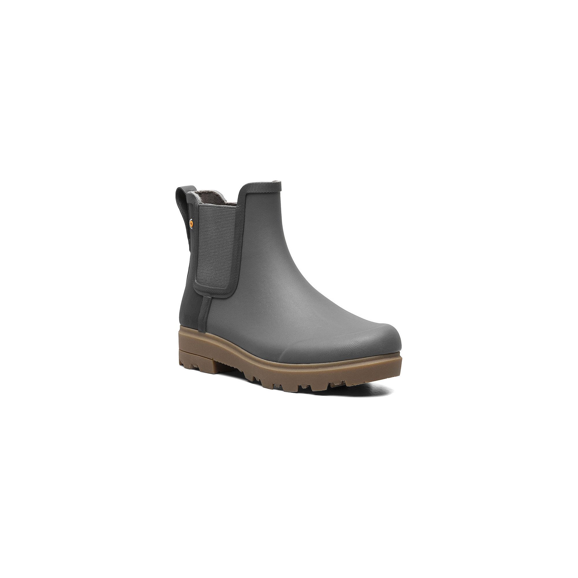 Bogs Holly Womens Chelsea Rain Boots, Size: 6, Gray