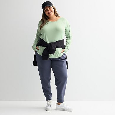 Women's Tek Gear® Plus Size Moisture-Wicking Long-Sleeve T-Shirt