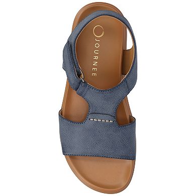 Journee Women's Mira T-Strap Sandals
