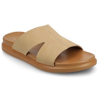 Journee Women's Misey Single Band Slip-On Sandals