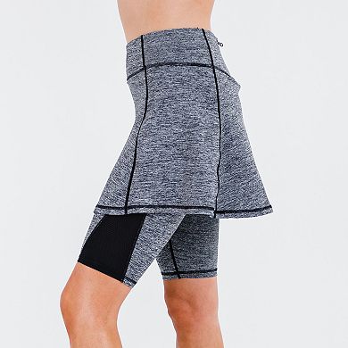 Women's Midi Lycra® Sport Skirt With Attached 10" Leggings