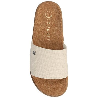 Journee Women's Sheena Single Band Slip-On Sandals