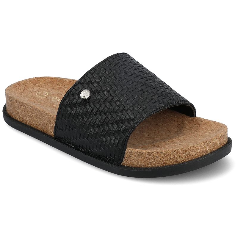 Journee Women's Sheena Single Band Slip-On Sandals,