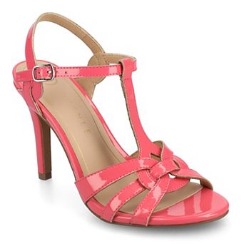 Journee Valry Woven T-Strap Women's Dress Sandals