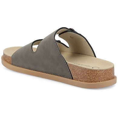 Journee Tula Women's Slip-on Adjustable Comfort Sandals
