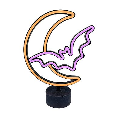 Celebrate Together™ Halloween LED Neon Moon & Bat Table Decor
