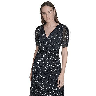 Women's Harper Rose Ruched Sleeve Wrap Dress