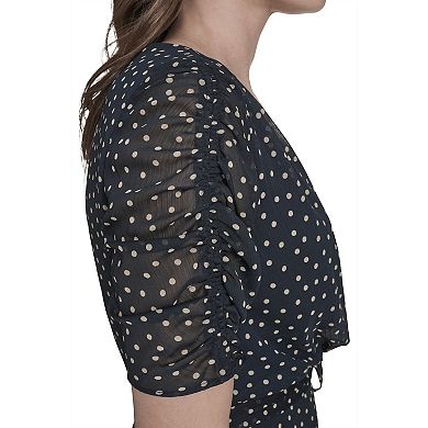 Women's Harper Rose Ruched Sleeve Wrap Dress