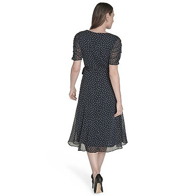 Women's Harper Rose Ruched Sleeve Wrap Dress