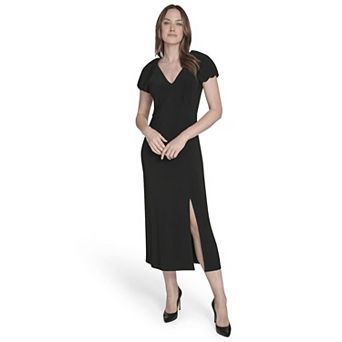 Women's Harper Rose Short Sleeve Jersey Dress with Slit