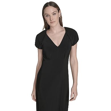 Women's Harper Rose Short Sleeve Jersey Dress with Slit