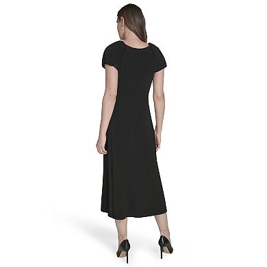 Women's Harper Rose Short Sleeve Jersey Dress with Slit