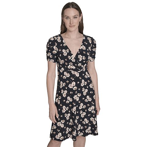 Женские платья Harper Women's Harper Rose V-Neck Jersey Fit & Flare Mini Dress