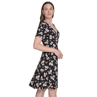 Women's Harper Rose V-Neck Jersey Fit & Flare Mini Dress