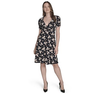 Women's Harper Rose V-Neck Jersey Fit & Flare Mini Dress