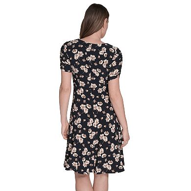 Women's Harper Rose V-Neck Jersey Fit & Flare Mini Dress