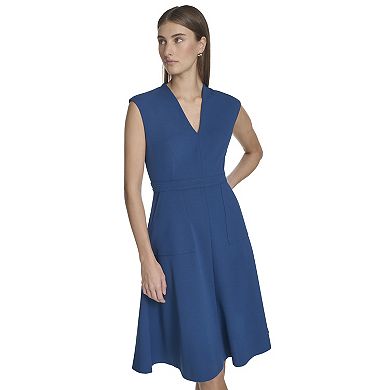 Women's Andrew Marc V-Neck Flare Dress
