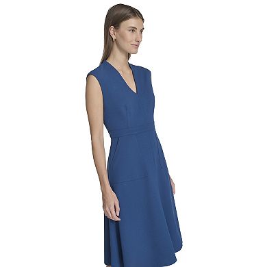 Women's Andrew Marc V-Neck Flare Dress