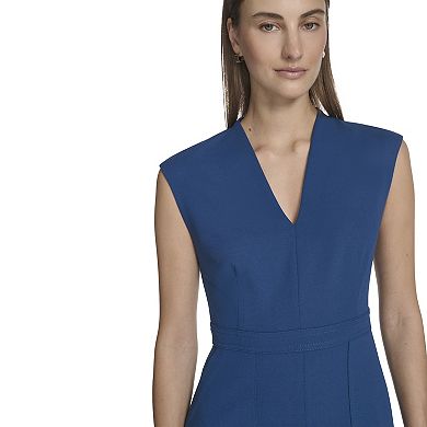 Women's Andrew Marc V-Neck Flare Dress