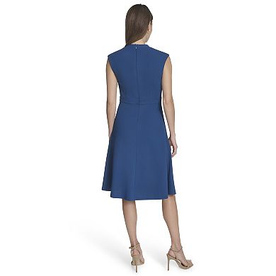 Women's Andrew Marc V-Neck Flare Dress