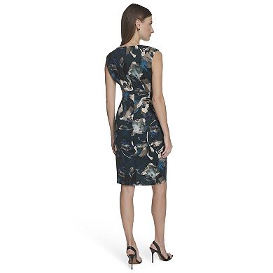 Women's Andrew Marc Sleeveless Scuba Floral Dress