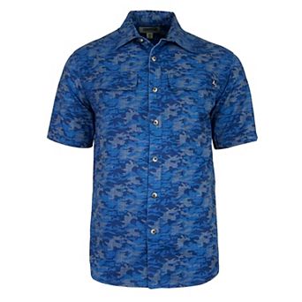 Men's Dot Camo UV Vented Fishing Shirt