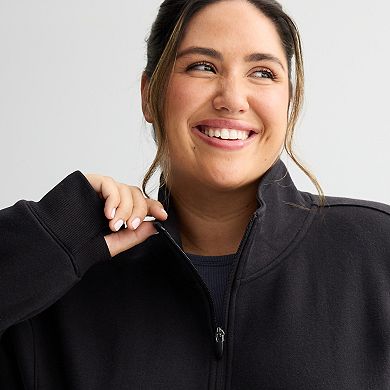 Plus Size Tek Gear® Ultrasoft Fleece Full-Zip Mock Neck Jacket