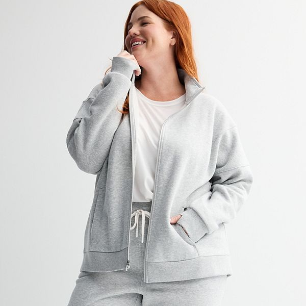 Plus Size Tek Gear® Ultrasoft Fleece Full-Zip Mock Neck Jacket