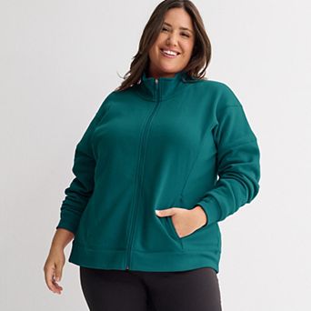 Plus Size Tek Gear® Ultrasoft Fleece Full-Zip Mock Neck Jacket